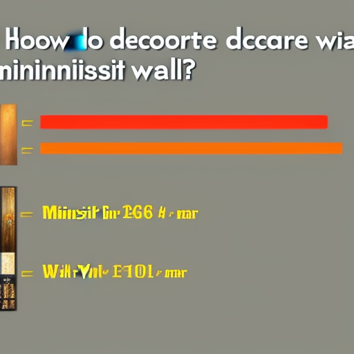 How do you decorate a minimalist wall?