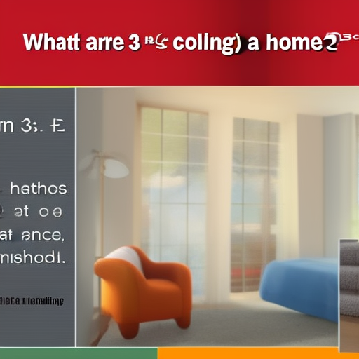 What are 3 methods of cooling a home?