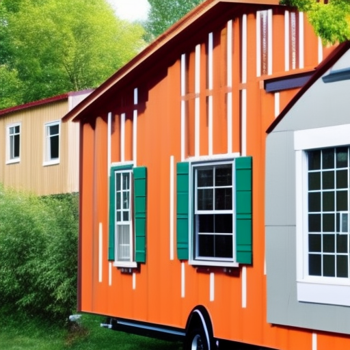 What is the average size of a tiny house movement?