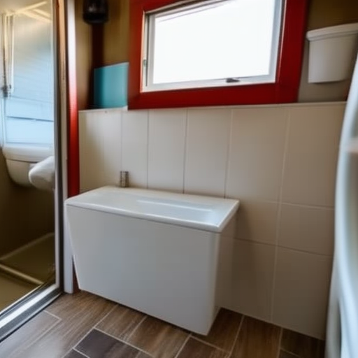 How do you use the bathroom in a tiny house?