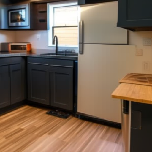 What is the size of a kitchen in a tiny home?