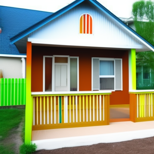 What color makes a small house look bigger?